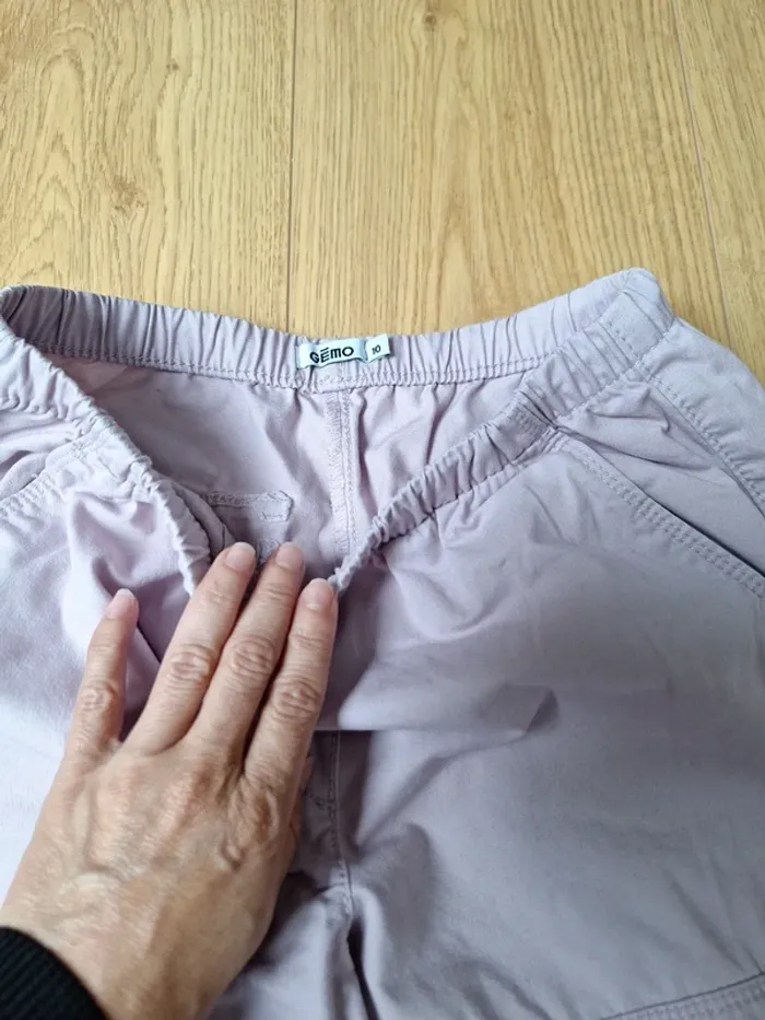 Pantalon style parachute mauve - photo numéro 3