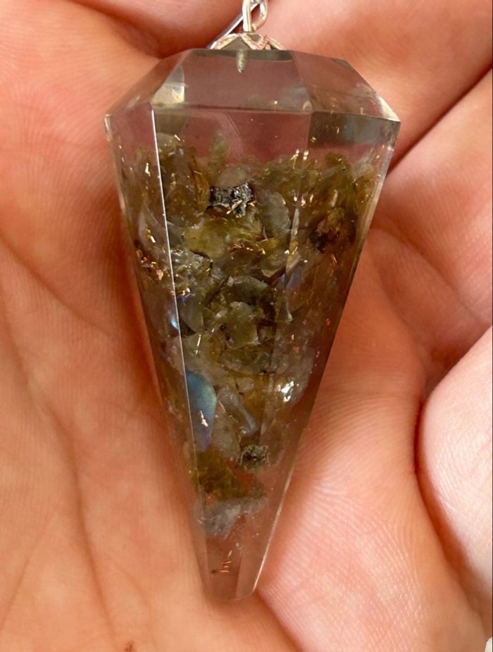 Pendule Orgonite & Labradorite – Protection et Perception Intuitive - photo numéro 3
