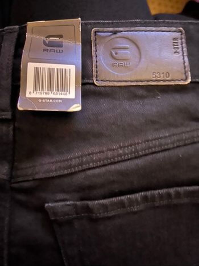 Jean G-Star RAW 5310 noir slim - photo numéro 9