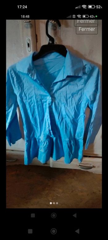 Tunique bleue claire