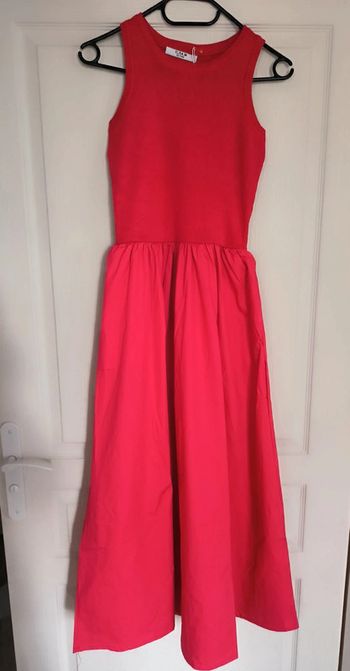 Robe rouge longue viscose