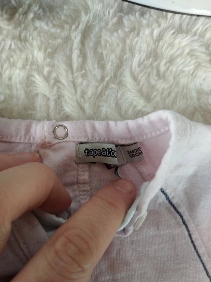 Tee shirt polo manches courtes Garçon 3 mois Avion "Destination Bisous" Tape à l'œil - photo numéro 6