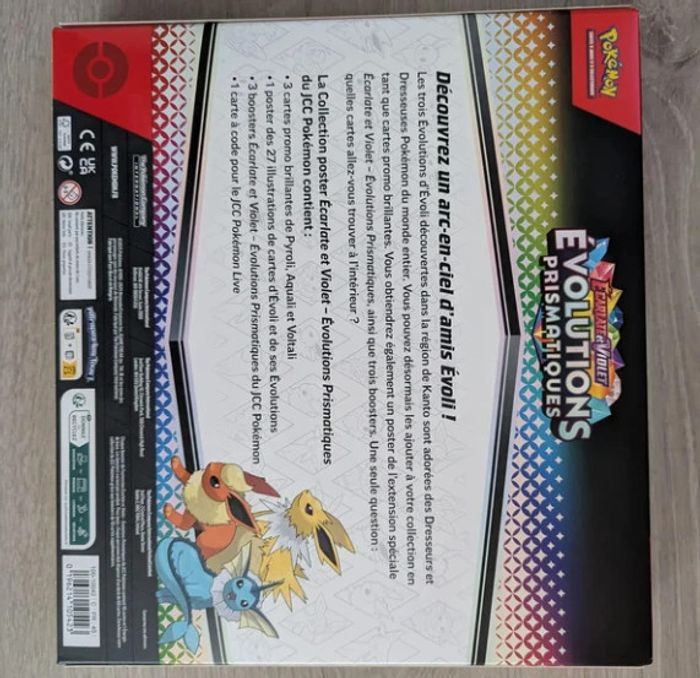 Coffret Pokémon collection poster EV8.5 Evolutions Prismatiques Neuf Fr Scellé - photo numéro 2