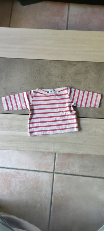 T shirt manches longues  petit bateau 3 mois