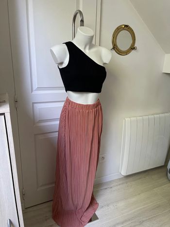 Jupe longue rose