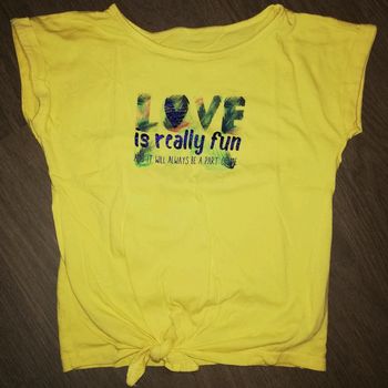 Tee-shirt noué fille 6 ans