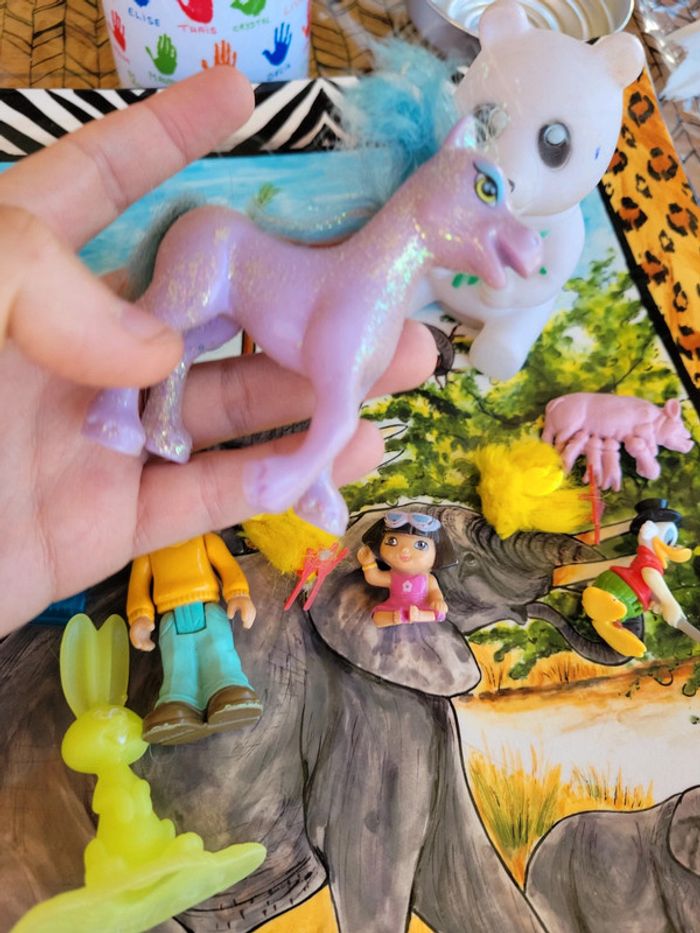 Gros lot figurine jouet dont cheval disney monsier dora picsou - photo numéro 11