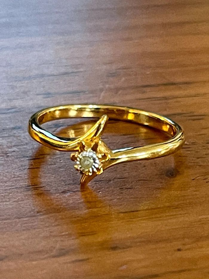 Bague doré avec pierre TDD 58 - photo numéro 2