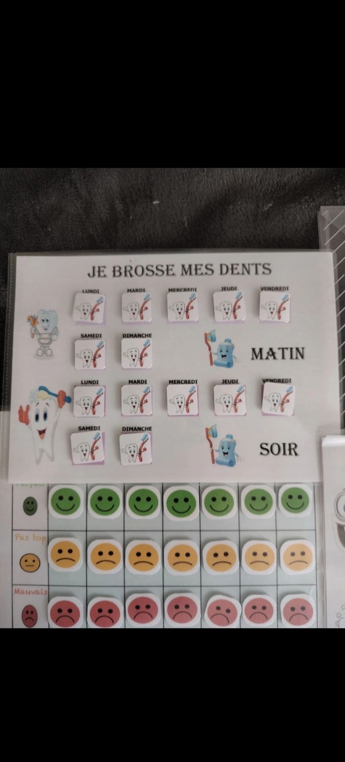 4 fiches d'activité plastifiée pour votre enfant - photo numéro 2