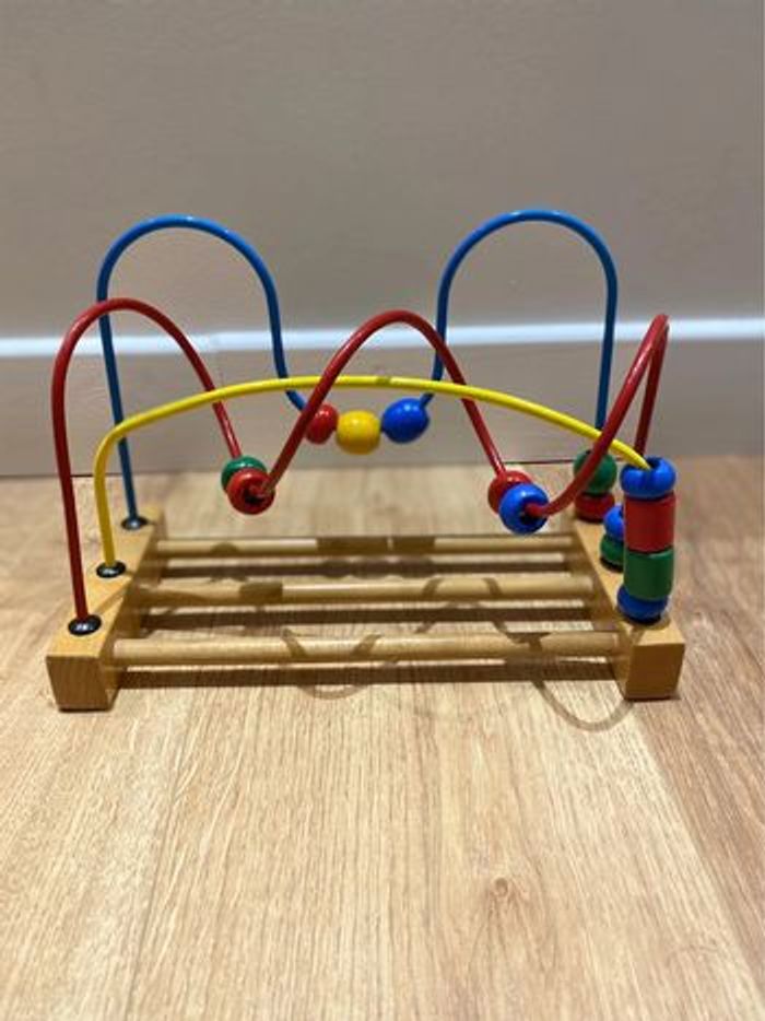 Jeux bois labyrinthe à perles