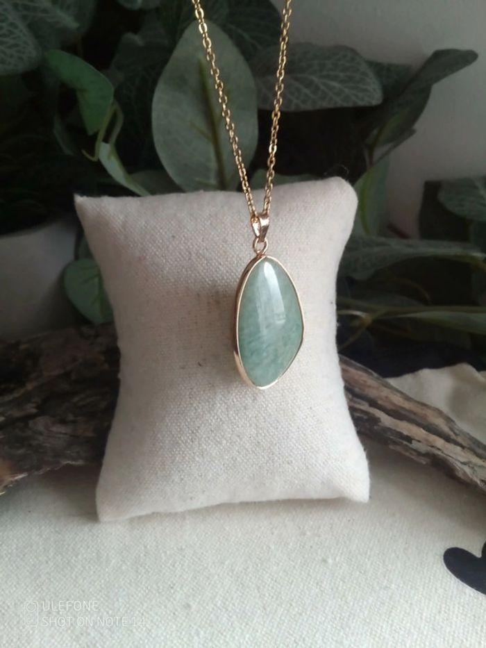 Collier amazonite et abalone - photo numéro 2