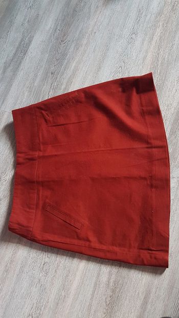 Jupe camaïeu 38 ocre rouge, brique