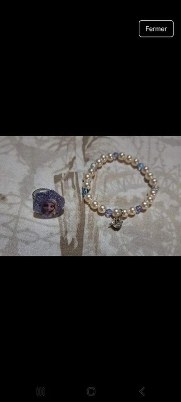 Lot bracelet er bague elsa