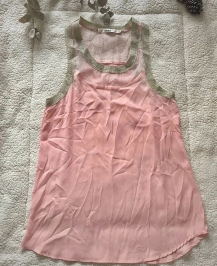 Top rose et pailleté - photo numéro 2