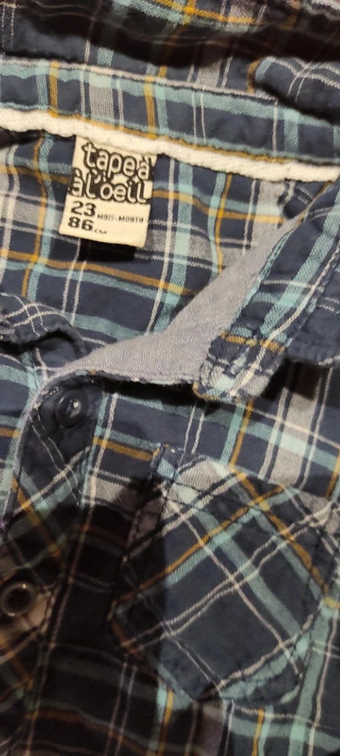 Chemise manches longues Tape à l'oeil 23 mois 86 cm - photo numéro 3