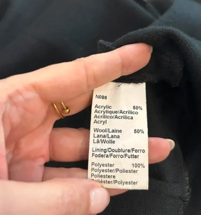 Gerard Darel, robe en laine noir femme, taille 40 - photo numéro 7