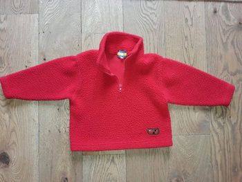 Pull polaire rouge Daniel Jordan 18-24 mois