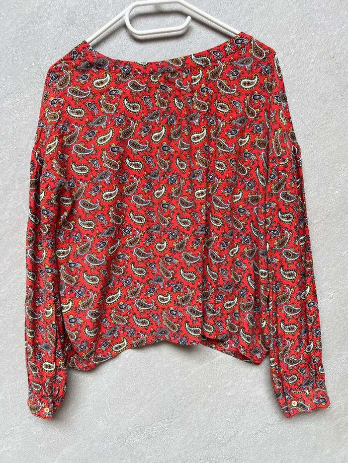 Chemise arabesque rouge American Vintage taille M | L - photo numéro 6