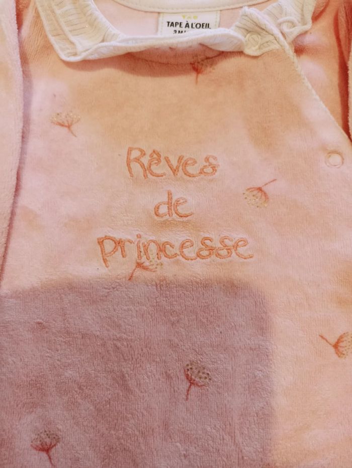 Pyjama velours 3 mois - photo numéro 3