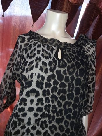 Top Blouse léopard 🐆 Mim comme neuf Taille M