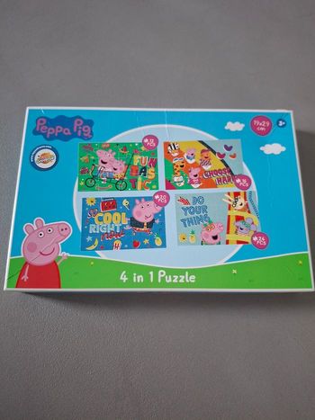 Boîte de 4 puzzles Peppa Pig 3ans