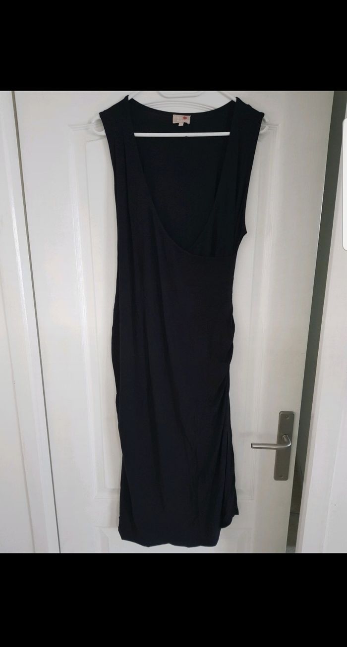 Robe mi-longue de maternité noire - Taille 42/44