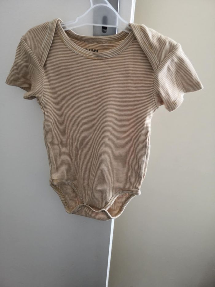 Lot de 3 bodies en coton (Dinosaure, Blanc, Manches courtes) 12 mois (80 cm) Kiabi - photo numéro 3