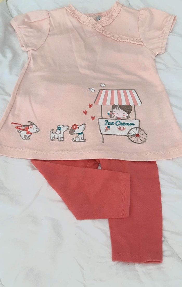 Ensemble fille 12 mois