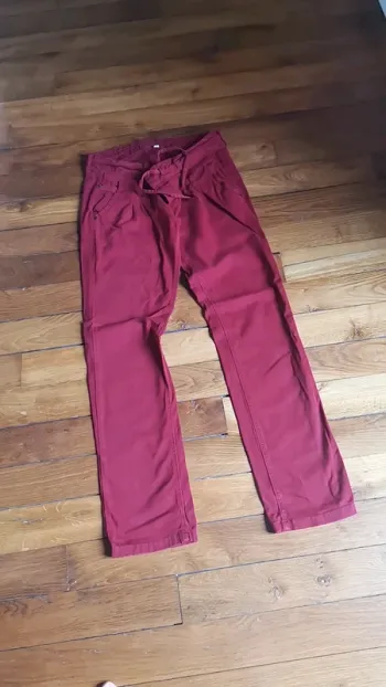 Pantalon rouge brique
