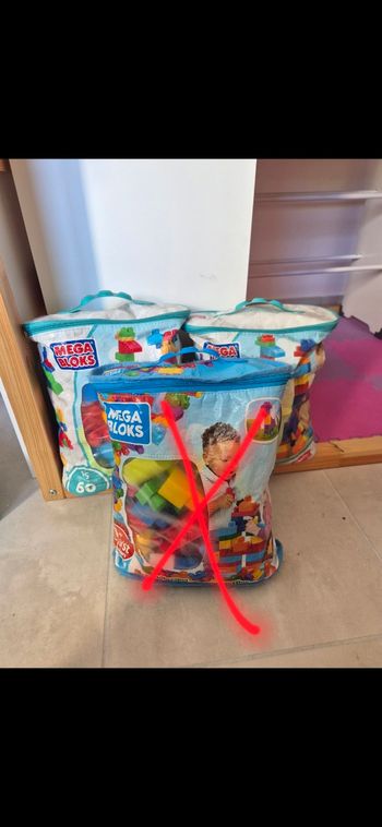 Lot 2 sacs méga bloks