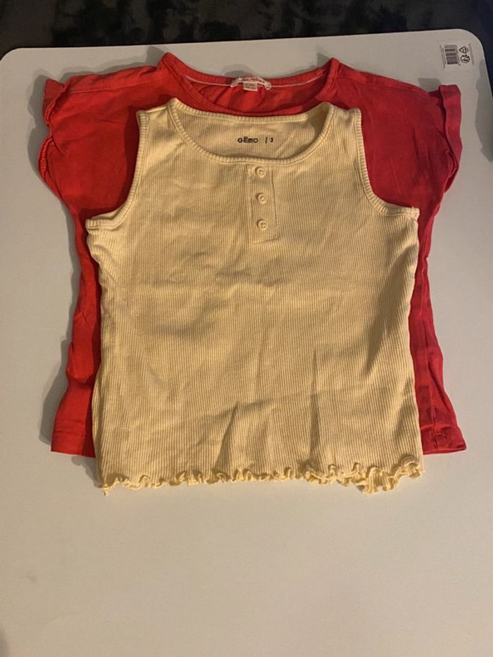 lot de six T-shirts à manches courtes pour filles - photo numéro 5