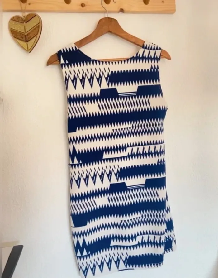 Robe état rayé bleu et blanc - photo numéro 2