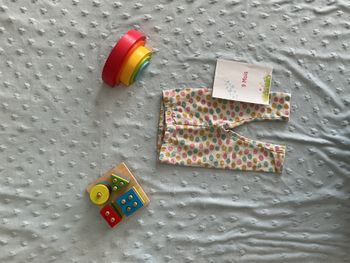 legging long à pois multicolore tex 9 mois taille élastique