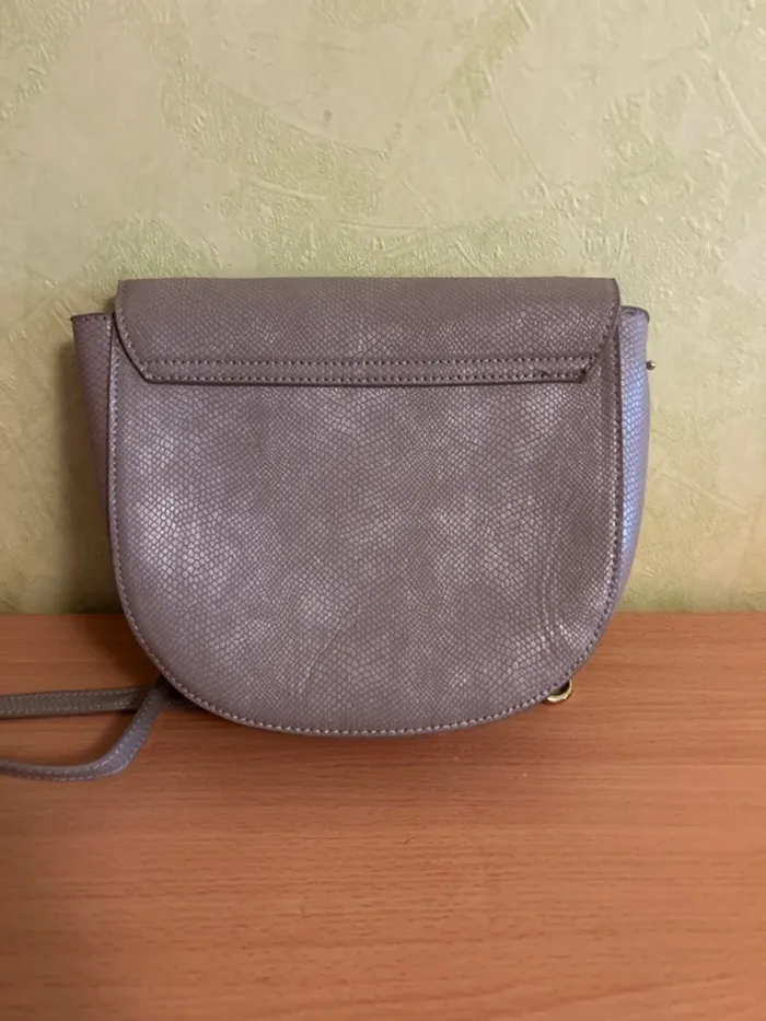 Sac bandoulière taupe irisé - photo numéro 2