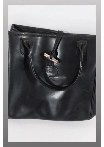 Sac longchamp cuir très bon état modèle roseau noir