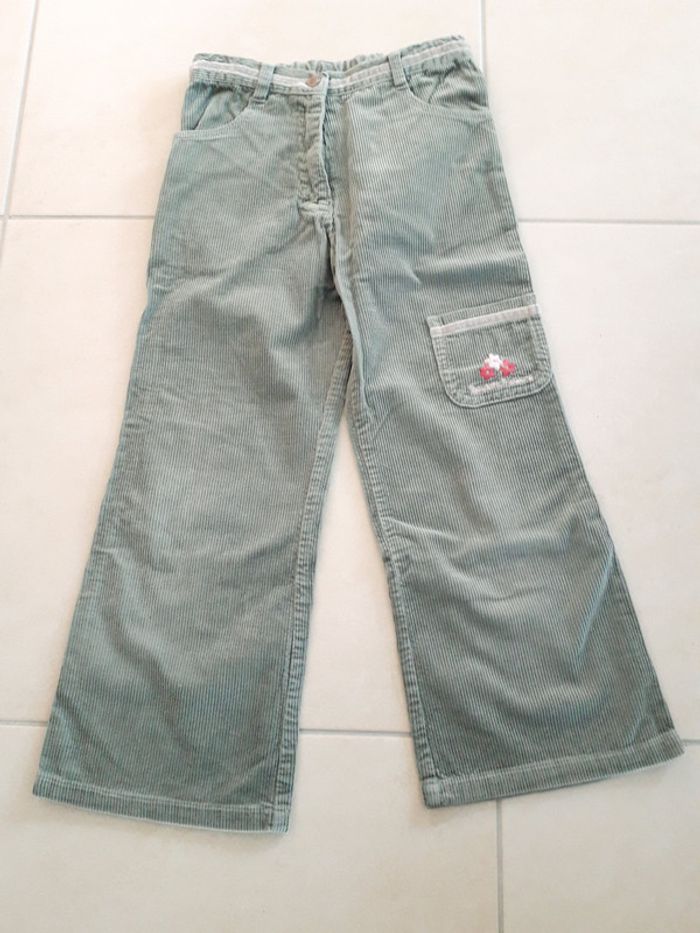 Pantalon velours kaki clair - 6 ans