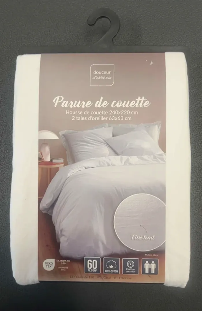 Parure de lit 100% coton - photo numéro 4