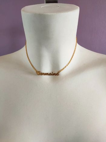 Collier ras de cou doré Germaine vintage