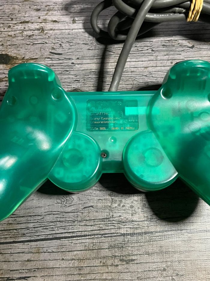 Manette DualShock PS1 Loose Ed limite Verte transparente Sony - photo numéro 4