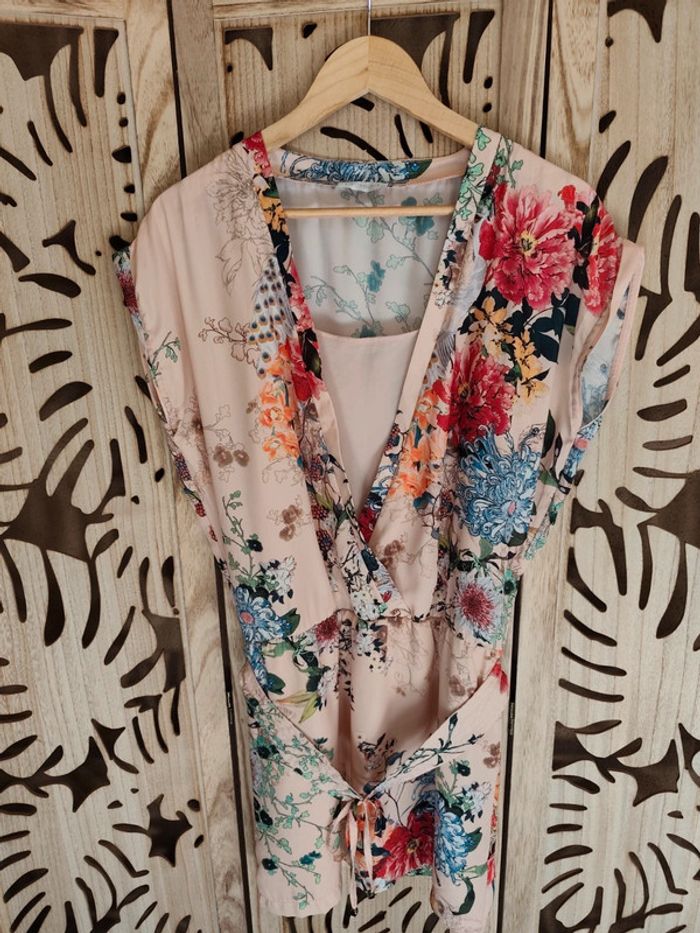 Robe kimono imprimé fleurs T 38 Promod - photo numéro 7