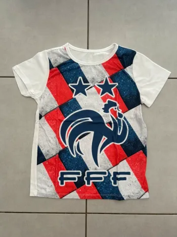 Tee shirt manches courtes équipe de France 8 ans