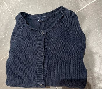Gilet bleu marine pailleté 10ans