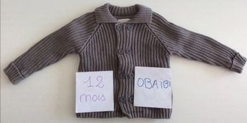 Gilet Obaibi gris foncé