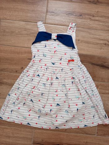 Robe marinière imprimé bateaux/coeurs Sergent Major 7 ans