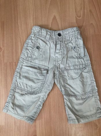 Beau pantalon léger écru Okaïdi T. 2 ans/86 cm garçon TBE