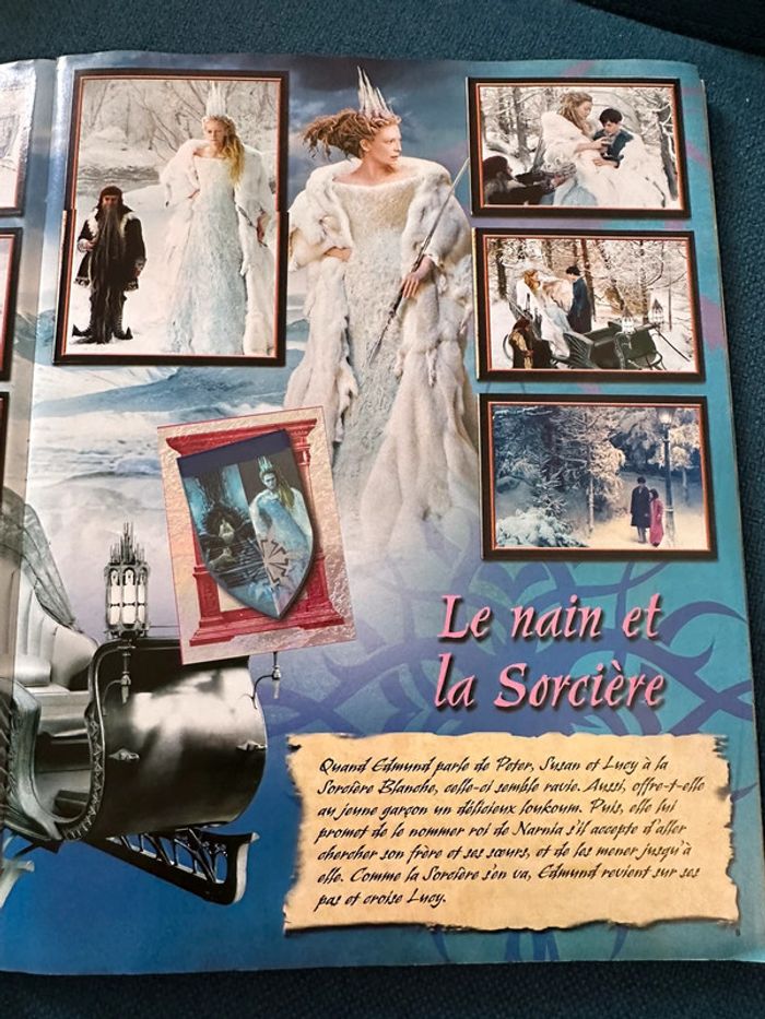 Album livre Panini complet Le Monde de Narnia Chapitre 1 + poster stickers autocollants - photo numéro 3