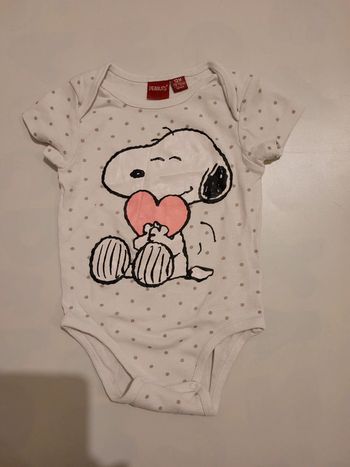 Body manches courtes Snoopy