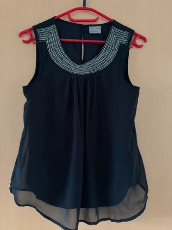 Top noir voile vero moda
