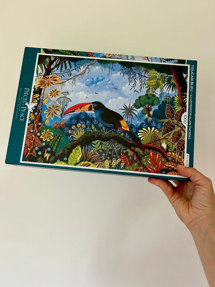 Puzzle 1000 pièces toucan bleu Pièces & Peace - photo numéro 2