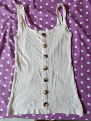 Débardeur blanc sans manches